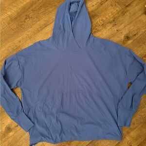 Blue Hooded Sweatshirt